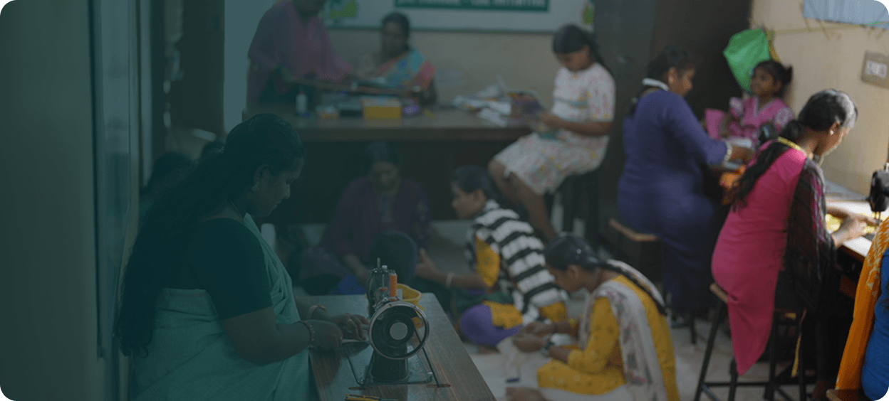Women participating in a JK Fenner CSR skill development initiative